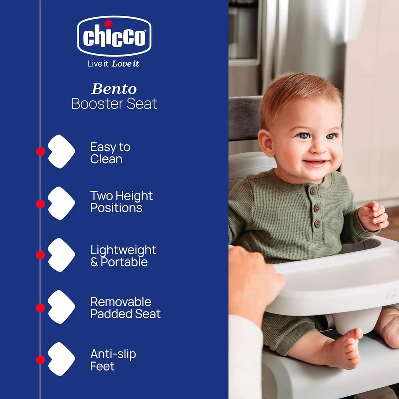 Chicco Chicco Bento 3-in-1 Booster Seat 6m - 22kg, Vanilla
